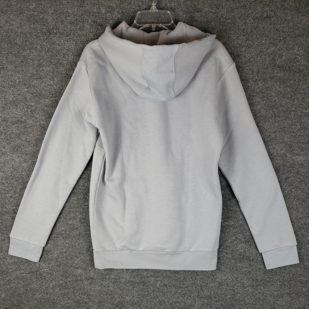 adidas Men's Essentials Camo Print Hoodie Sweatshirt Halo Blue Silver - Picture 3 of 11
